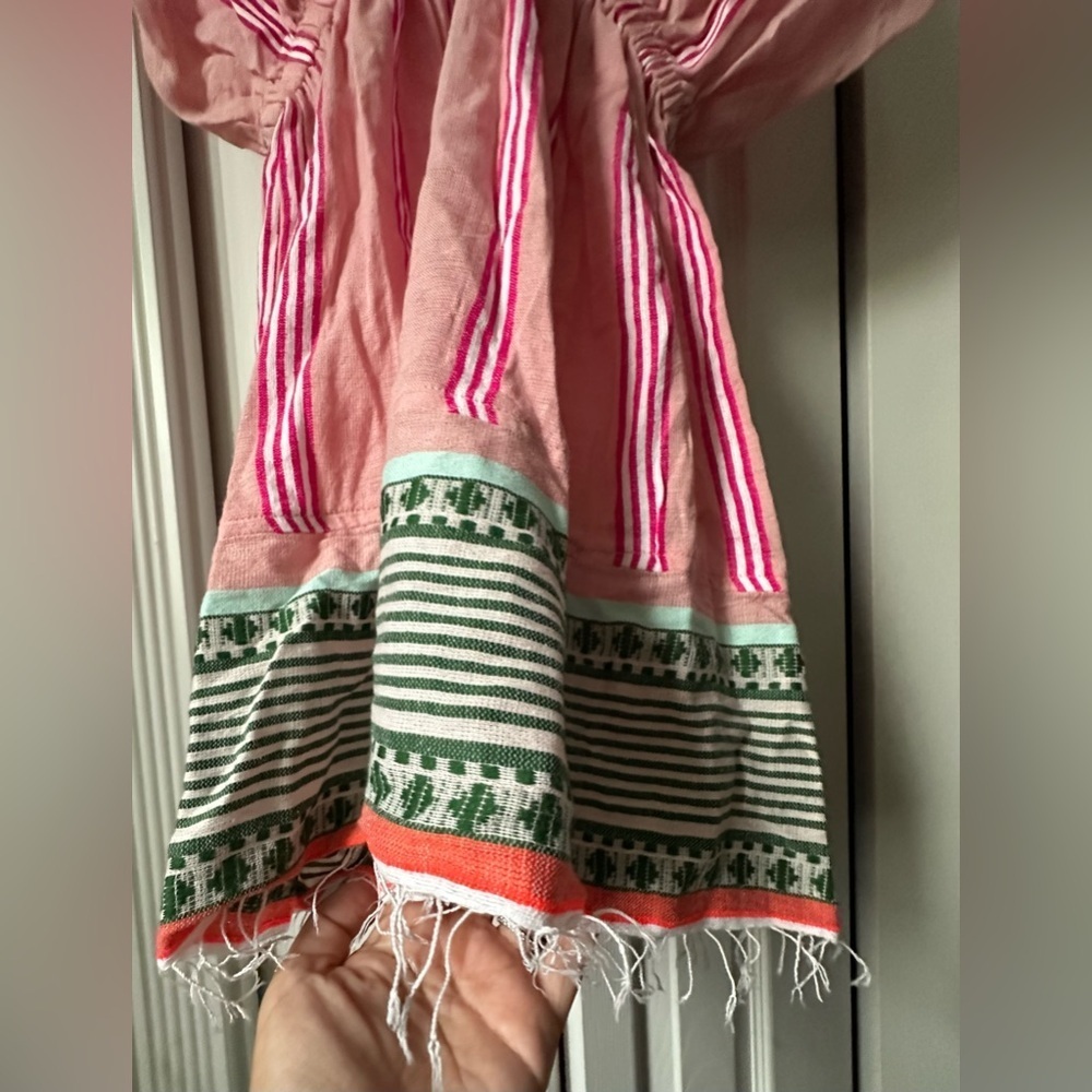 SOLD OUT Lemlem Rosa Pink Embroidered Resort Coverup Dress NWT S - Picture 3 of 13